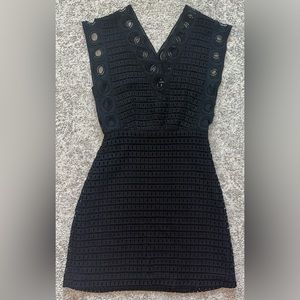 Sandro Black Rachel Dress